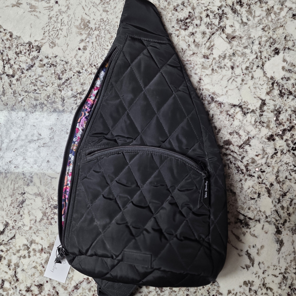 Vera Bradley Black Quilted Backpack
